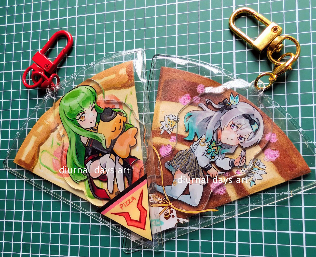 Code Geass and Honkai Star Rail Fanart (acrylic keychains inside clear PVC pouches)