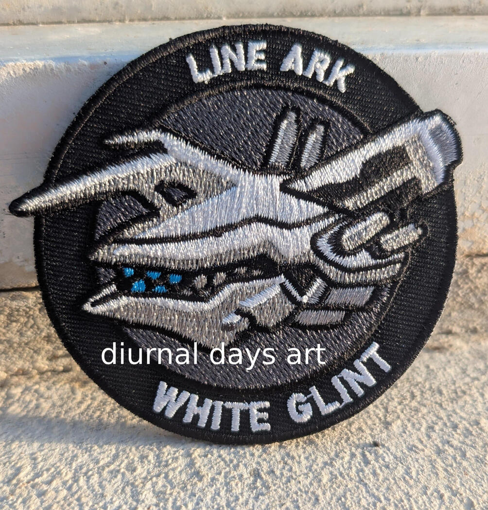 Armored Core For Asnwer fanart - embroidered velcro patch