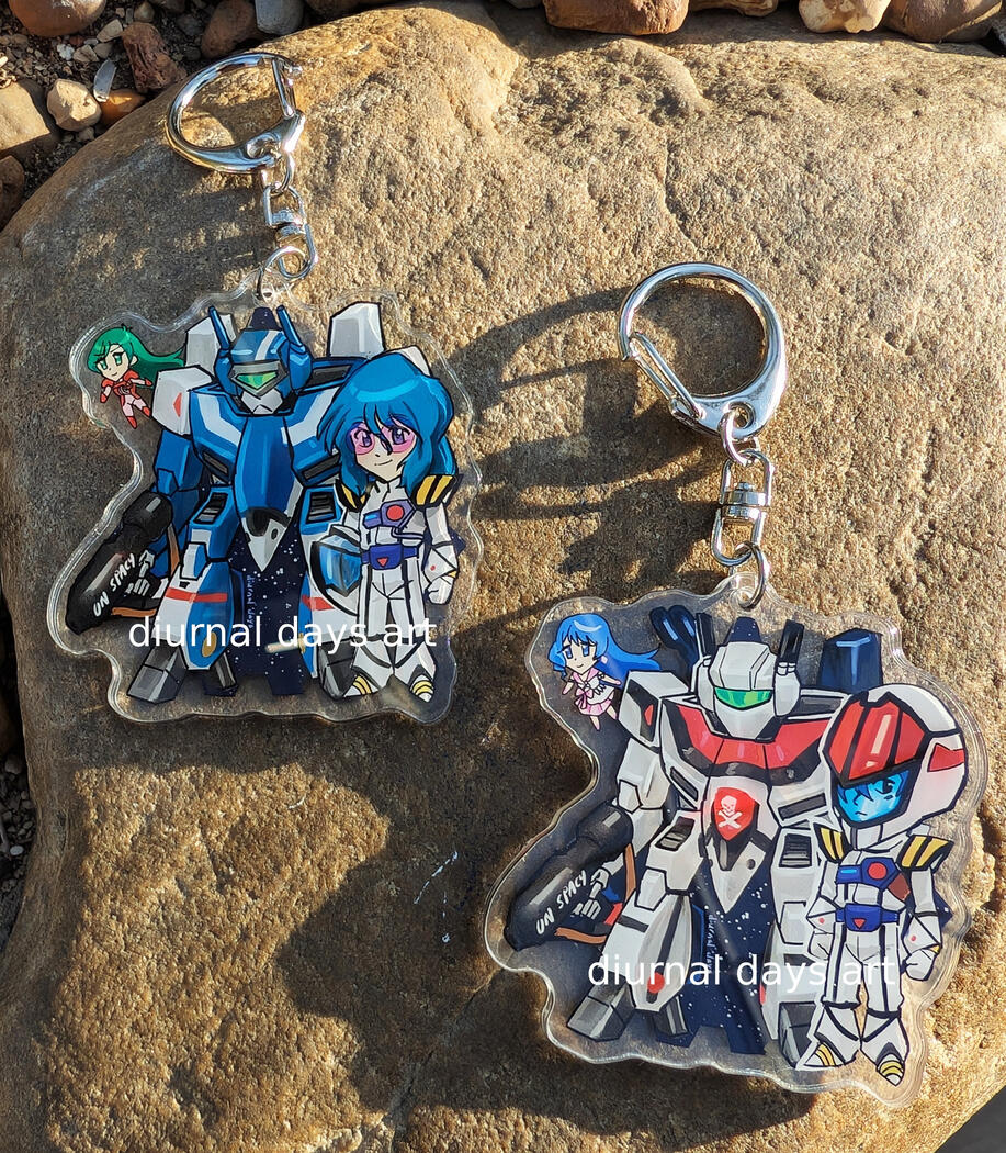 Macross fanart acrylic keychains
